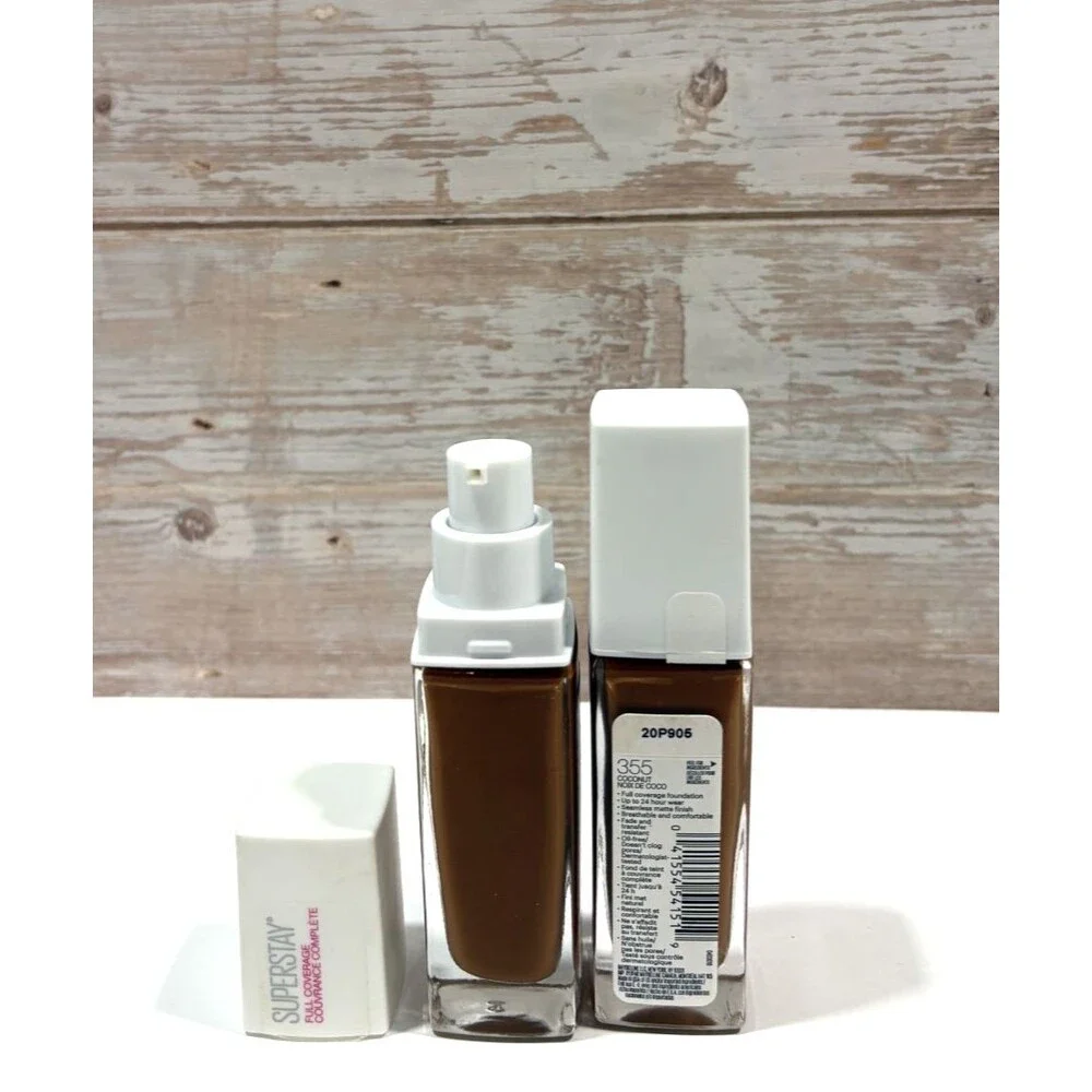 2 Pack Maybelline Super Stay Foundation 24H Full Coverage # 355 Coconut